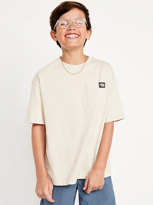 Oversized Short-Sleeve Pocket T-Shirt for Boys