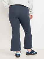 High-Waisted Dynamic Fleece Crop Kick Flare Sweatpants