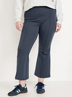 High-Waisted Dynamic Fleece Crop Kick Flare Sweatpants