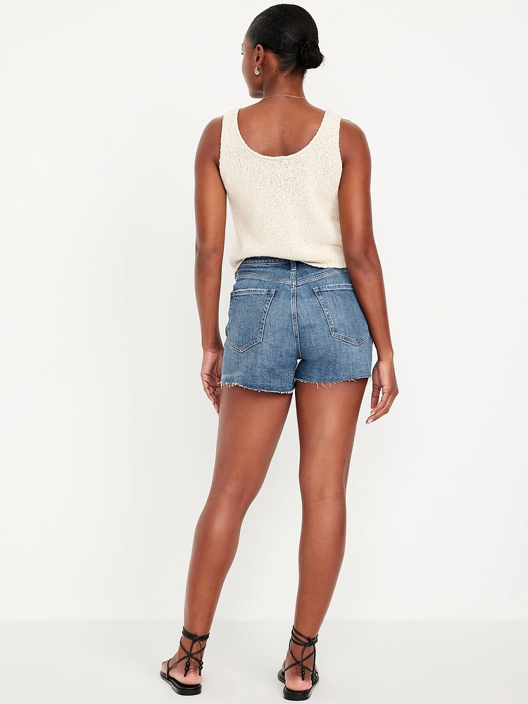 Curvy High-Waisted OG Jean Shorts -- 3-inch inseam