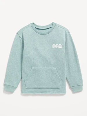 Oversized French-Terry Graphic Sweatshirt for Toddler Boys