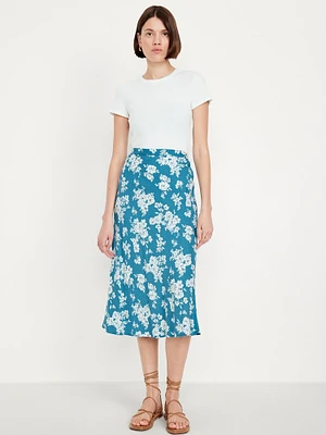 Crepe Midi Skirt