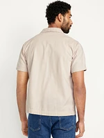 Short-Sleeve Utility Camp Shirt