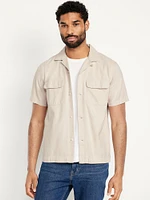 Short-Sleeve Utility Camp Shirt