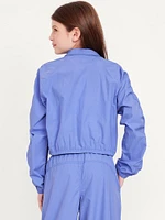 Loose Ruched-Sleeve Jacket for Girls