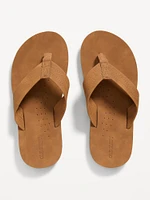 Faux-Leather Flip-Flop Sandals for Boys