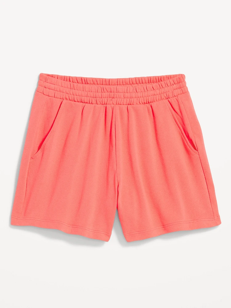 Extra High-Waisted SoComfy Sweat Shorts -- 3-inch inseam