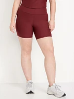 High-Waisted PowerSoft Biker Shorts -- 6-inch inseam