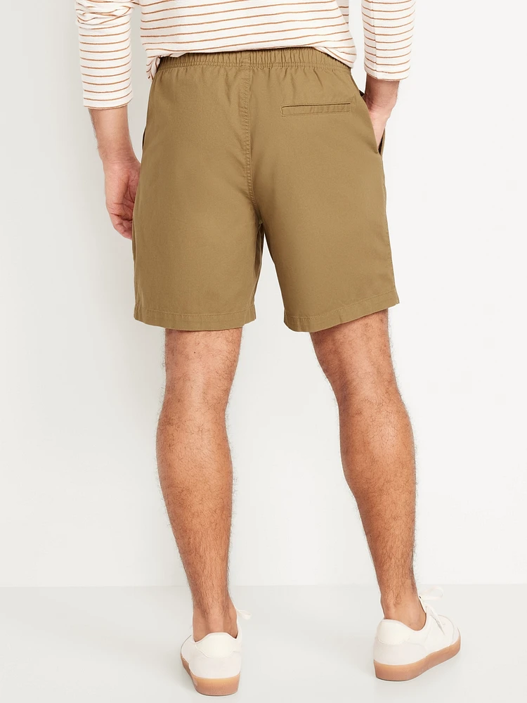 Twill Jogger Shorts -- 7-inch inseam