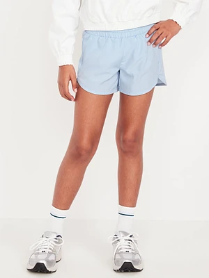 High-Waisted Dolphin-Hem Run Shorts for Girls