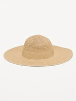 Wide-Brim Panama Sun Hat