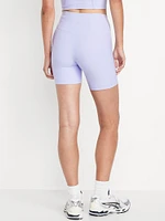High-Waisted PowerSoft Biker Shorts -- 6-inch inseam