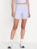 High-Waisted PowerSoft Biker Shorts -- 6-inch inseam