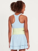 PowerSoft Crossover Longline Sports Bra for Girls