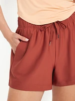 High-Waisted PowerSoft Shorts -- 3.5-inch inseam