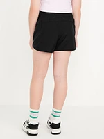 High-Waisted Dolphin-Hem Run Shorts for Girls