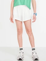 High-Waisted StretchTech Performance Shorts for Girls