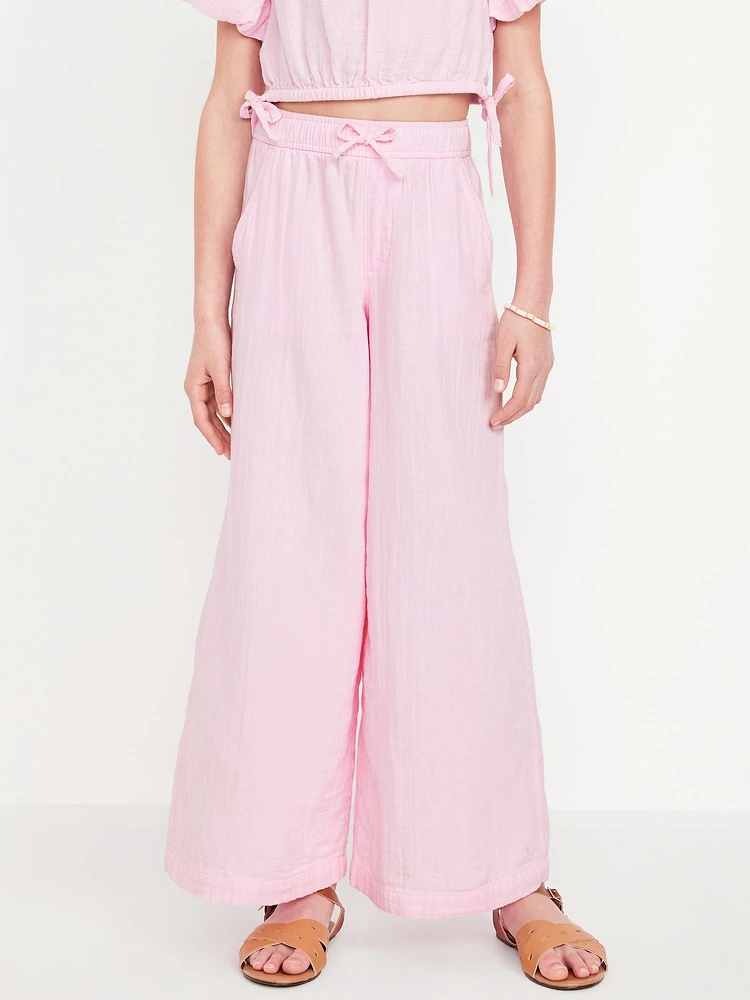 High-Waisted Wide-Leg Pants for Girls