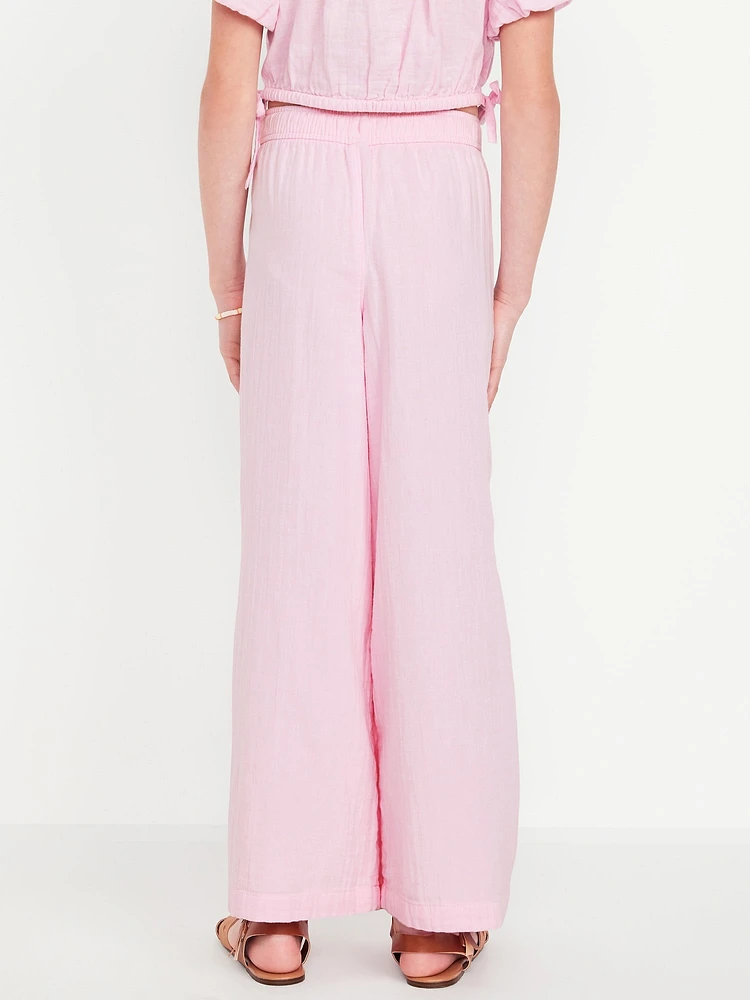 High-Waisted Wide-Leg Pants for Girls