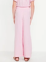 High-Waisted Wide-Leg Pants for Girls