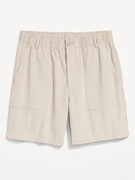 Crepe Workwear Shorts -- 7-inch inseam