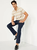 Structured Straight Non-Stretch Jeans