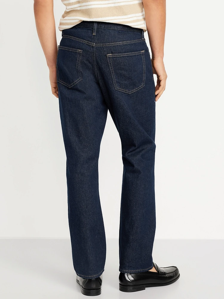 Structured Straight Non-Stretch Jeans