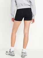 High-Waisted Biker Shorts -- 4-inch inseam