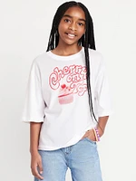 Oversized Graphic T-Shirt for Girls