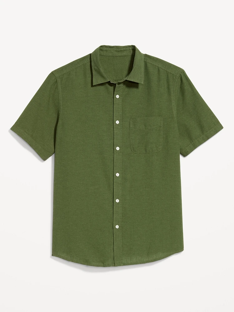 Classic Fit Everyday Linen-Blend Shirt