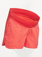 Short à taille rabattable extensible de maternité, entrejambe 10 cm