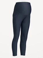 Legging PowerSoft côtelé longueur 7/8 à panneau couvrant de maternité