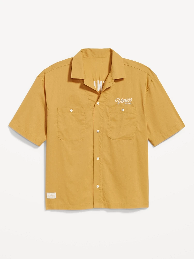 Cropped Utility Pocket Shirt