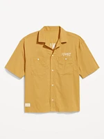 Cropped Utility Pocket Shirt