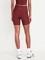 High-Waisted PowerSoft Biker Shorts -- 6-inch inseam