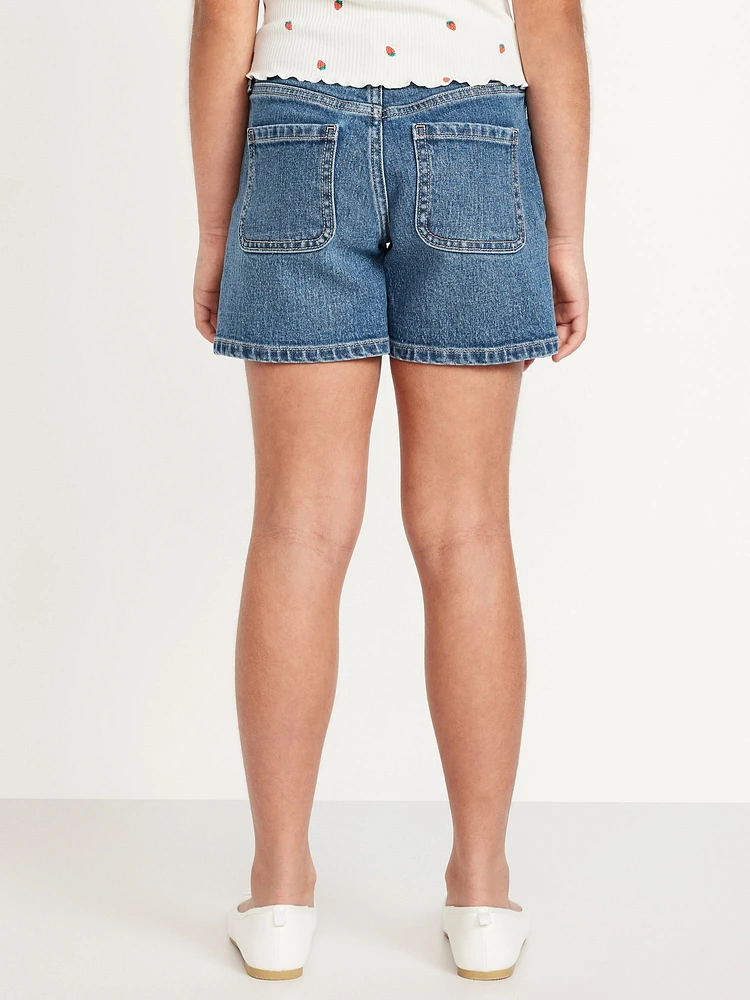 High-Waisted Jean Shorts for Girls