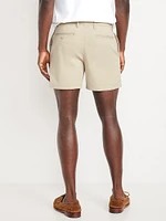 Slim Built-In Flex Rotation Chino Shorts -- 5-inch inseam