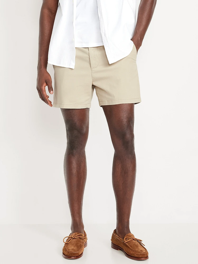 Slim Built-In Flex Rotation Chino Shorts -- 5-inch inseam