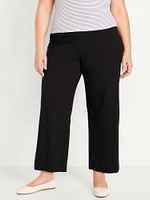 High-Waisted Wide-Leg Crop Leggings