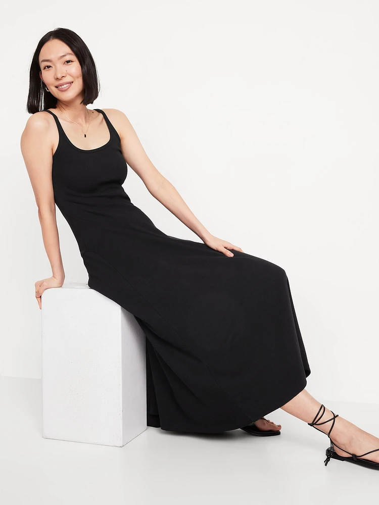 Sleeveless Ribbed Maxi Dress