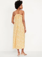 Ruffled Satin Dress