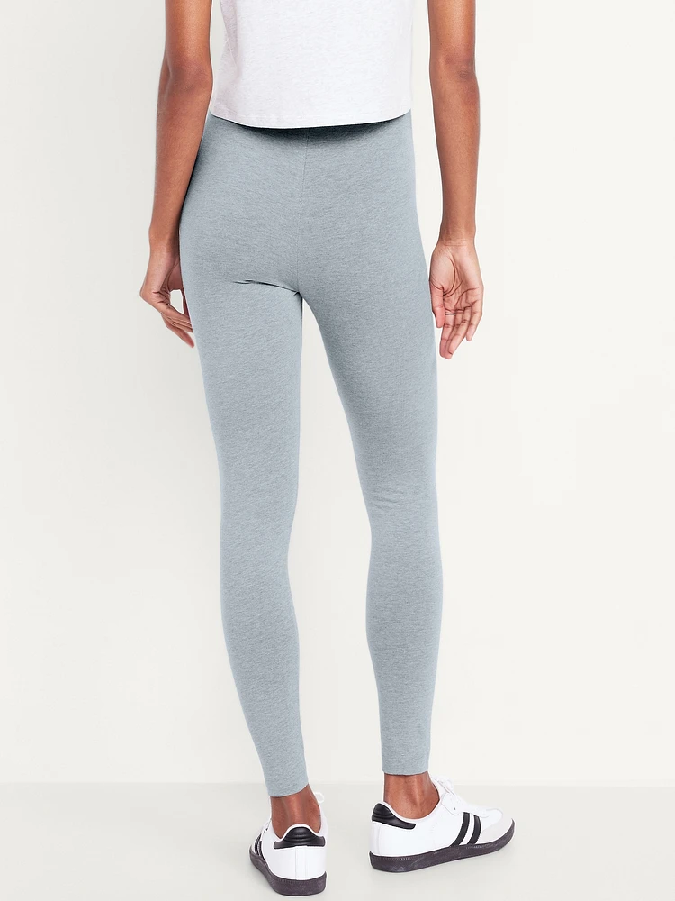 High-Waisted Jersey Fashion Layering Leggings