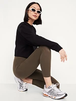 High-Waisted Side-Pocket 7/8 Leggings