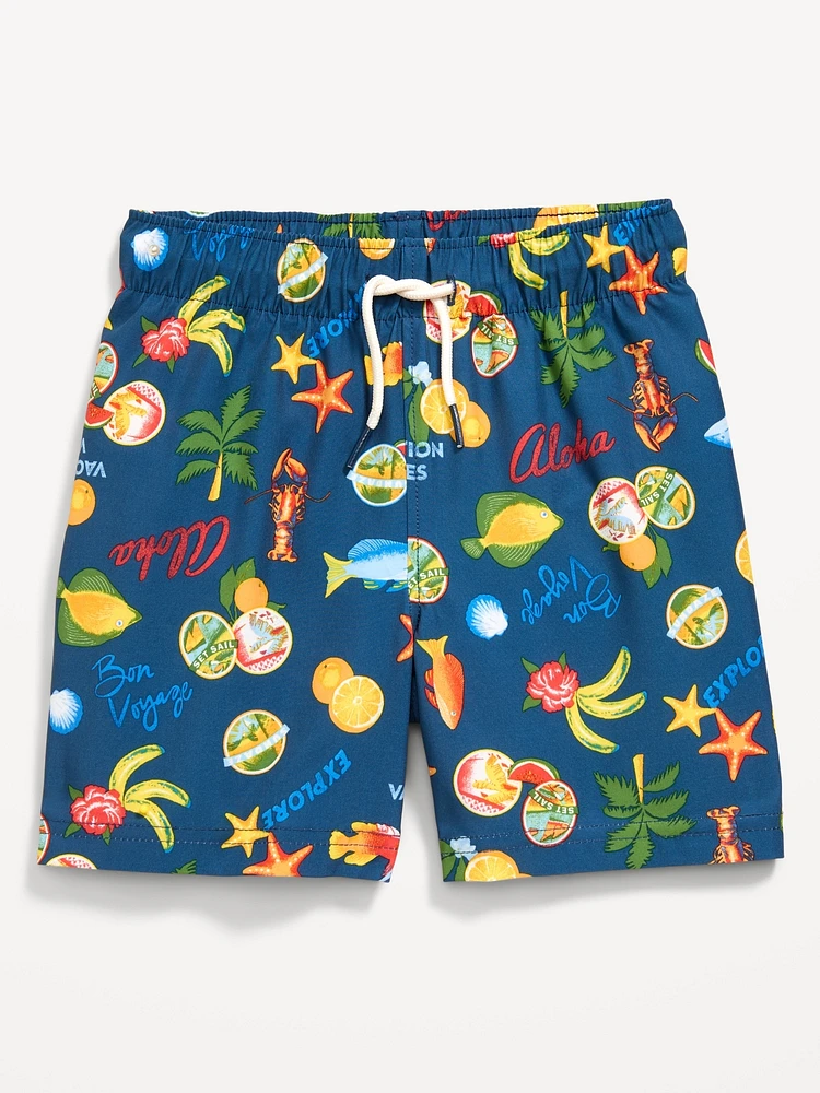 Printed Swim Trunks for Toddler Boys