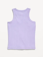 Fitted Ribbed Tank Top for Girls