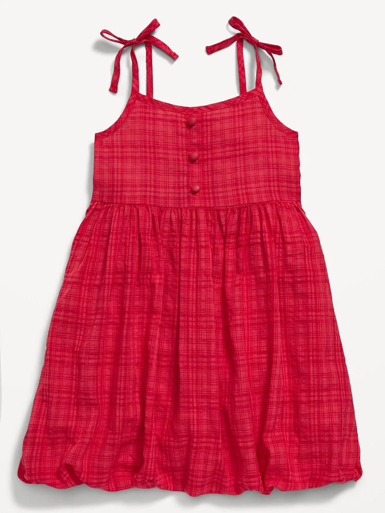 Sleeveless Bubble Dress for Toddler Girls