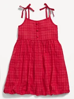 Sleeveless Bubble Dress for Toddler Girls