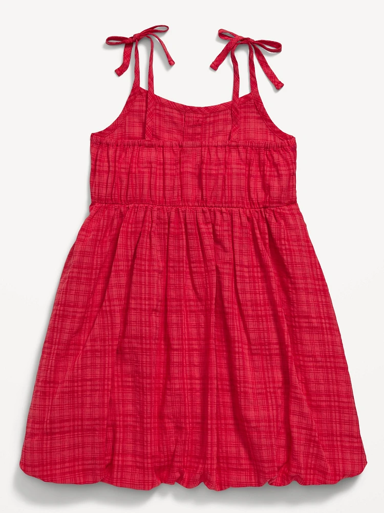 Sleeveless Bubble Dress for Toddler Girls