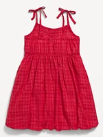 Sleeveless Bubble Dress for Toddler Girls