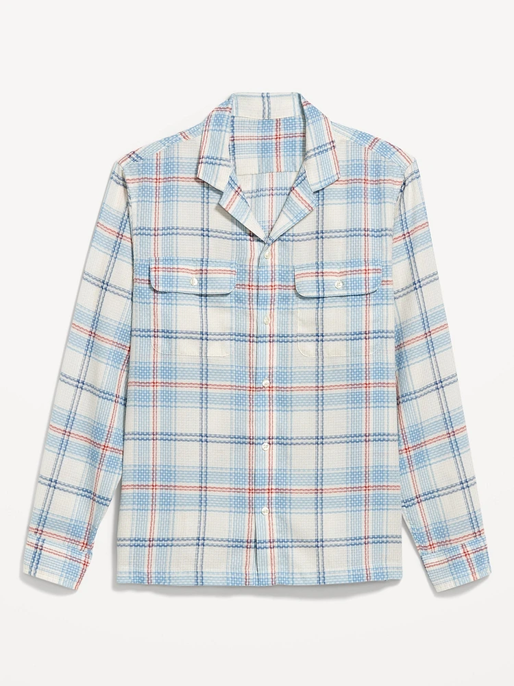 Lightweight Plaid Pocket Shirt